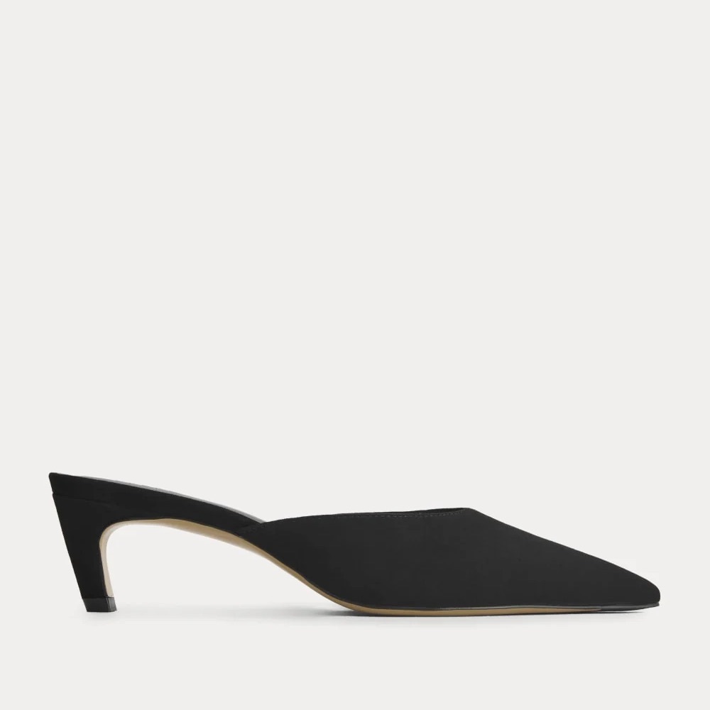 Everlane Black Suede Studio Kitten Heels - BNWT in box. - Picture 5 of 10